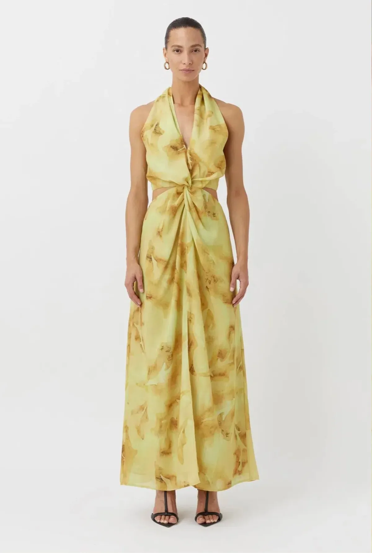Camilla & Marc Koa Cocoon Maxi Dress Yellow Size 6 for rent on The Volte - main image