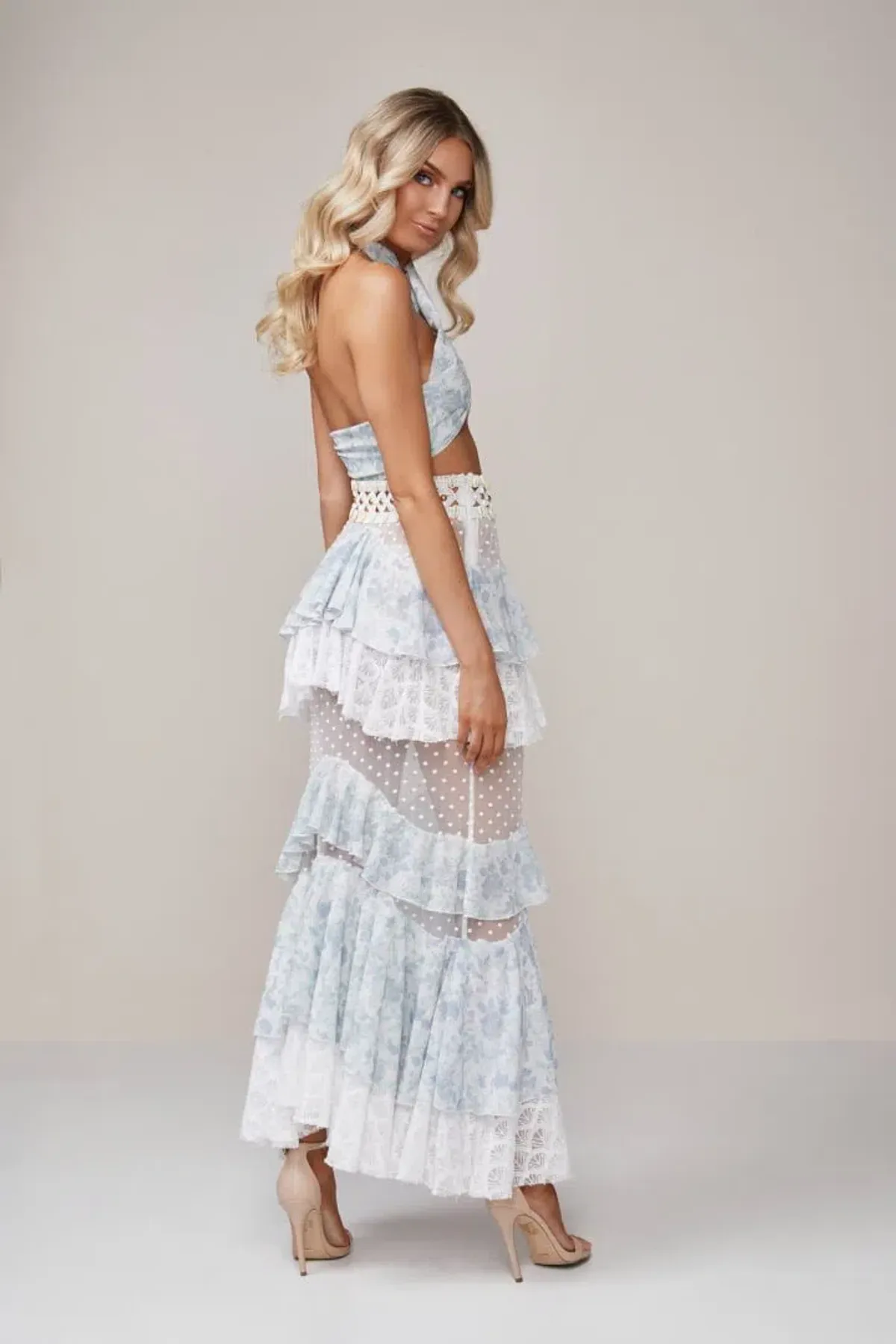 IXIAH Outlaw Top and Skirt Set light blue size 6 - Image 4