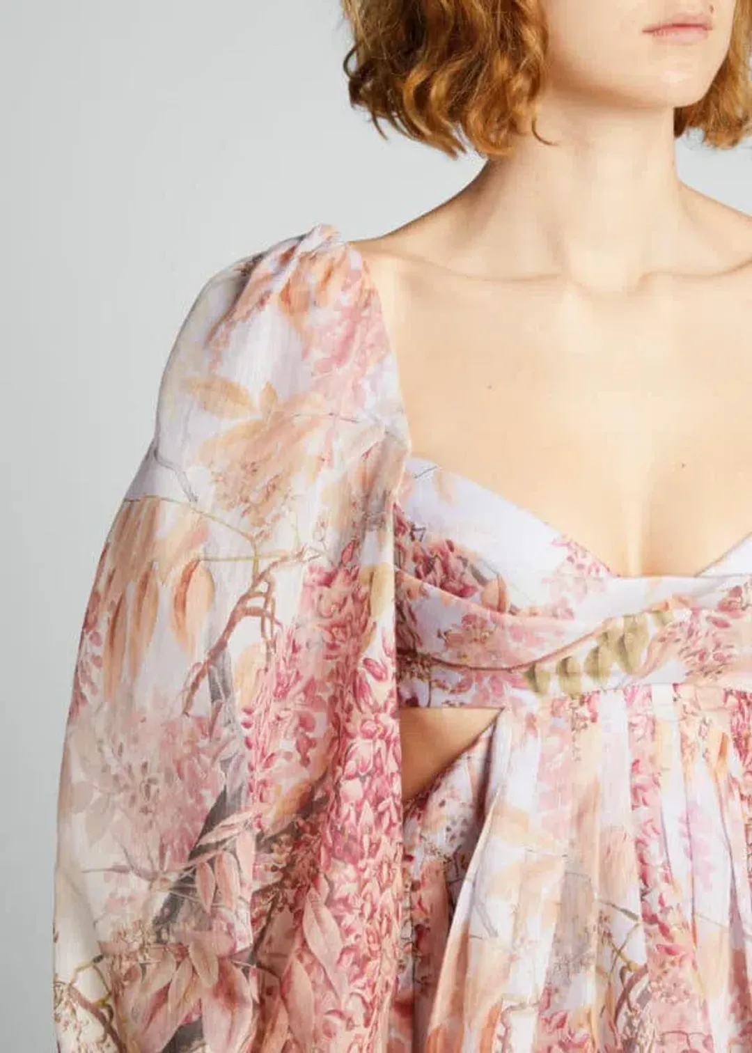 Zimmerman Botanica Bralette Mini Dress Floral Size 0/ AU 8 for rent on The Volte - main image