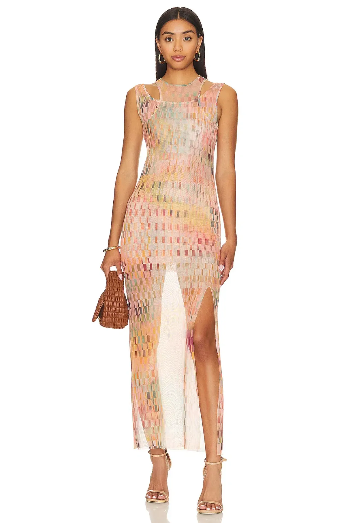 MISA Los Angeles Fernanda Dress Multi-colour Size 8 - Image 2