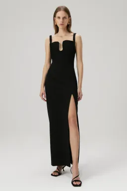 MISHA Franka Dress Black Size 8 for rent on The Volte - image 3