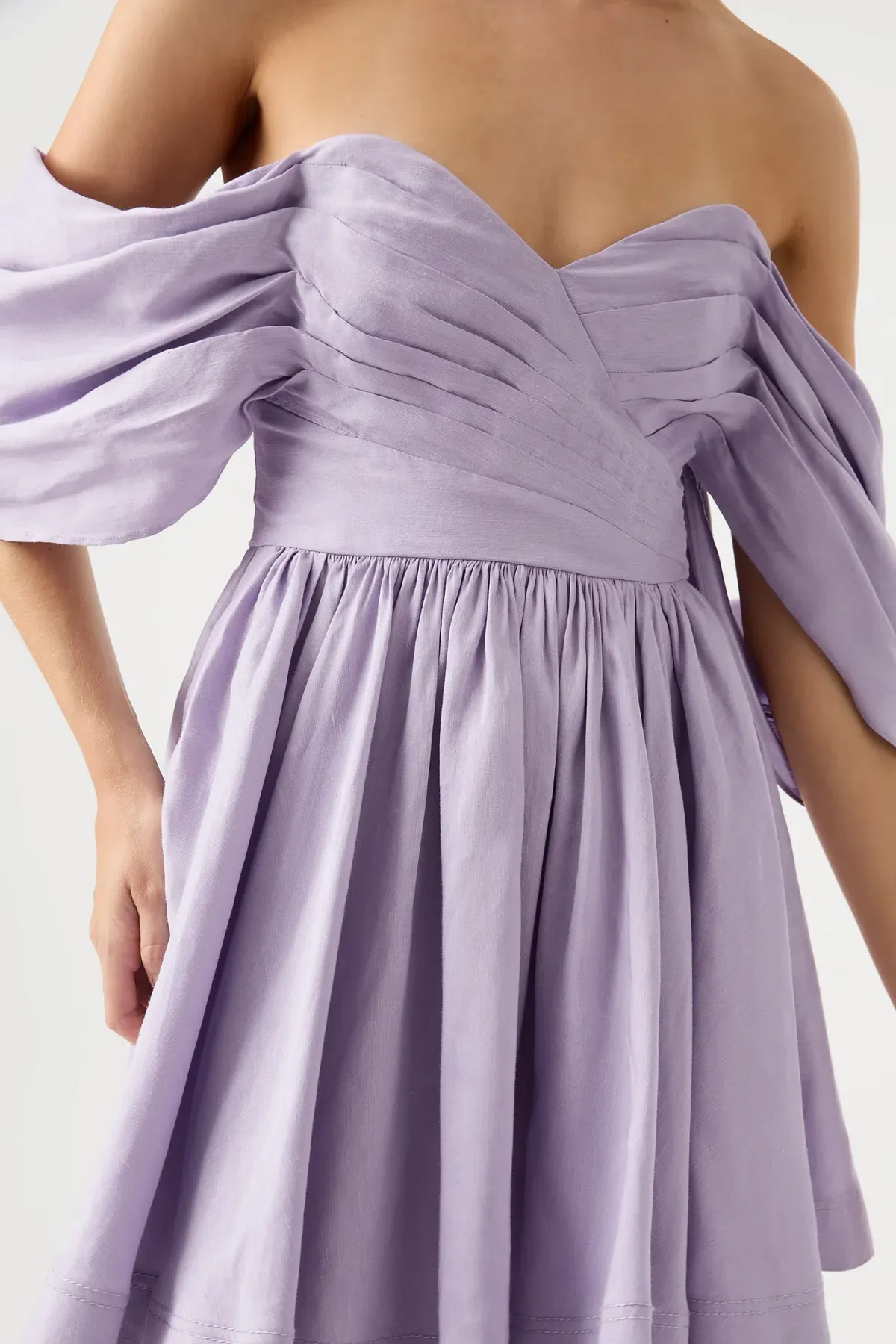 Aje Zorina Sweetheart Mini Dress Lilac Size 8 - Image 2