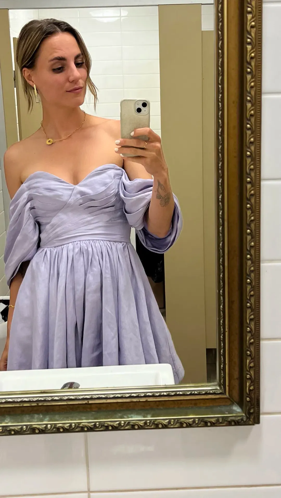 Aje Zorina Sweetheart Mini Dress Lilac Size 8 for rent on The Volte - main image
