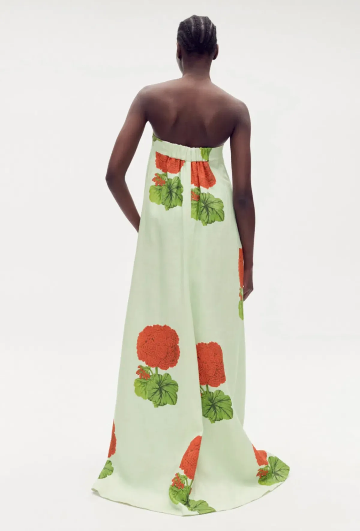 Oroton Posie Geranium Print Gown Floral Size 8 - Image 2