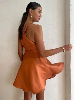 One Fell Swoop Emmeline Mini Dress In Sienna Size 6 for rent on The Volte - image 3