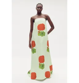 Oroton Posie Geranium Print Gown Sea Spray Size AU 12 for rent on The Volte - image 1