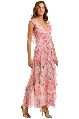 Misa LA Claudita Dress in Pink Size 12 for rent on The Volte - image 2