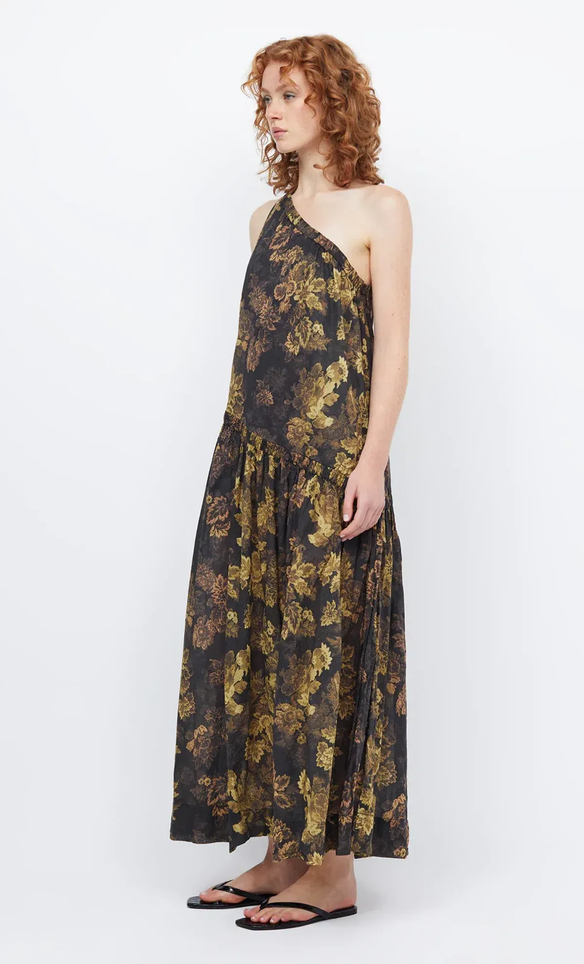 Bec & Bridge Palmer Asym Maxi Dress Jasper Floral Size 8 - Image 4
