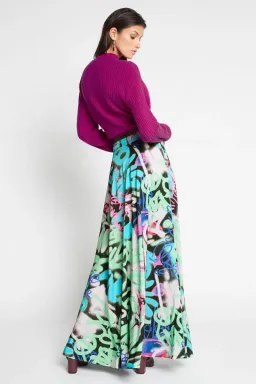 Sass and Bide Graffiti Speaks Maxi Skirt Multi Size 8 for rent on The Volte - image 3