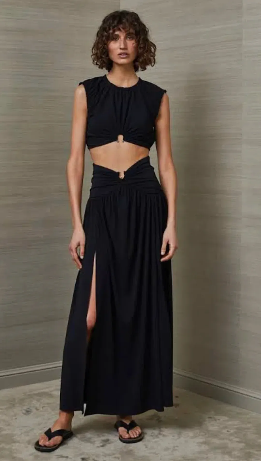 Bec & Bridge Minx Top and Skirt Set in Black Size 6/8 for rent on The Volte - main image