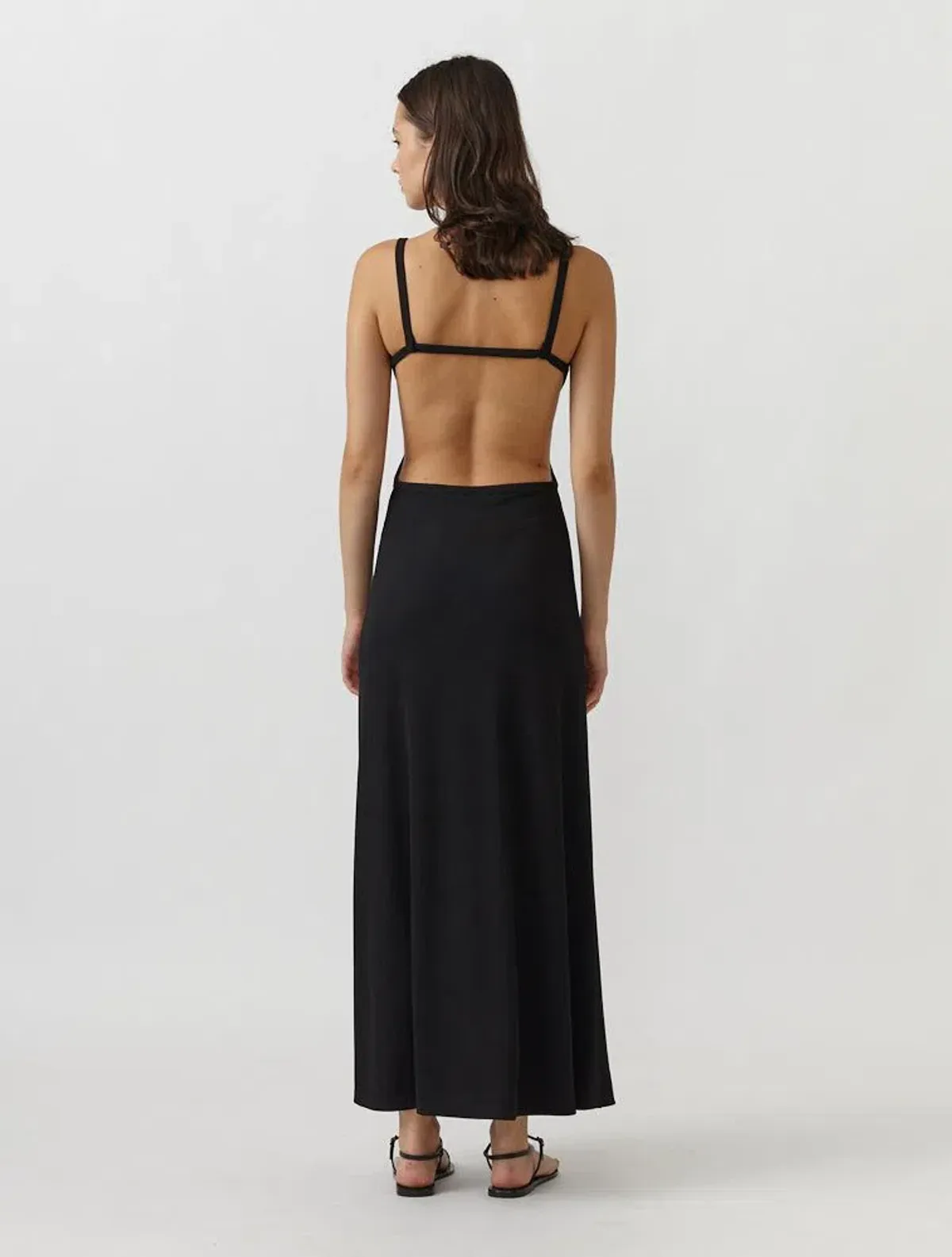 Christopher Esber Backless Wire Back Dress Black Size 12 - Image 3