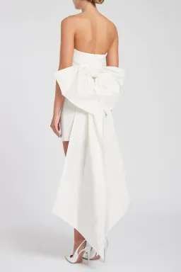 Rebecca Vallance Madeline Strapless Mini White Size 8 for rent on The Volte - image 4