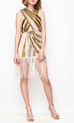 Alice McCall Surrealist Dress Nude/Champagne Size 8 for rent on The Volte - image 3