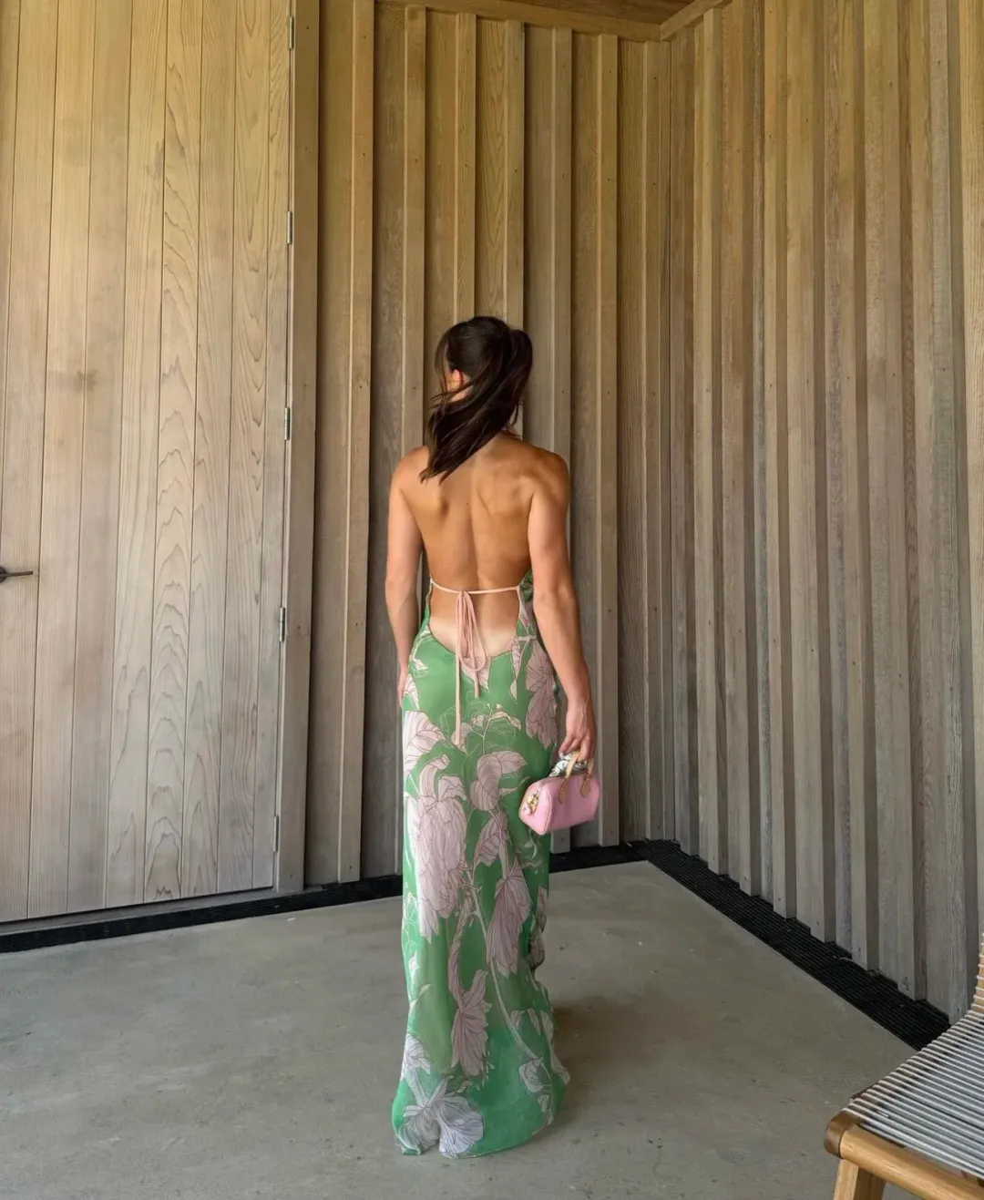 Arcina Ori Josefine Dress Green Floral Size 8 for rent on The Volte - main image