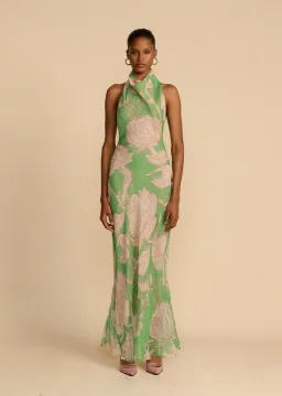 Arcina Ori Josefine Dress Green Floral Size 8 for rent on The Volte - image 1