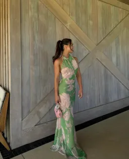 Arcina Ori Josefine Dress Green Floral Size 8 for rent on The Volte - image 4