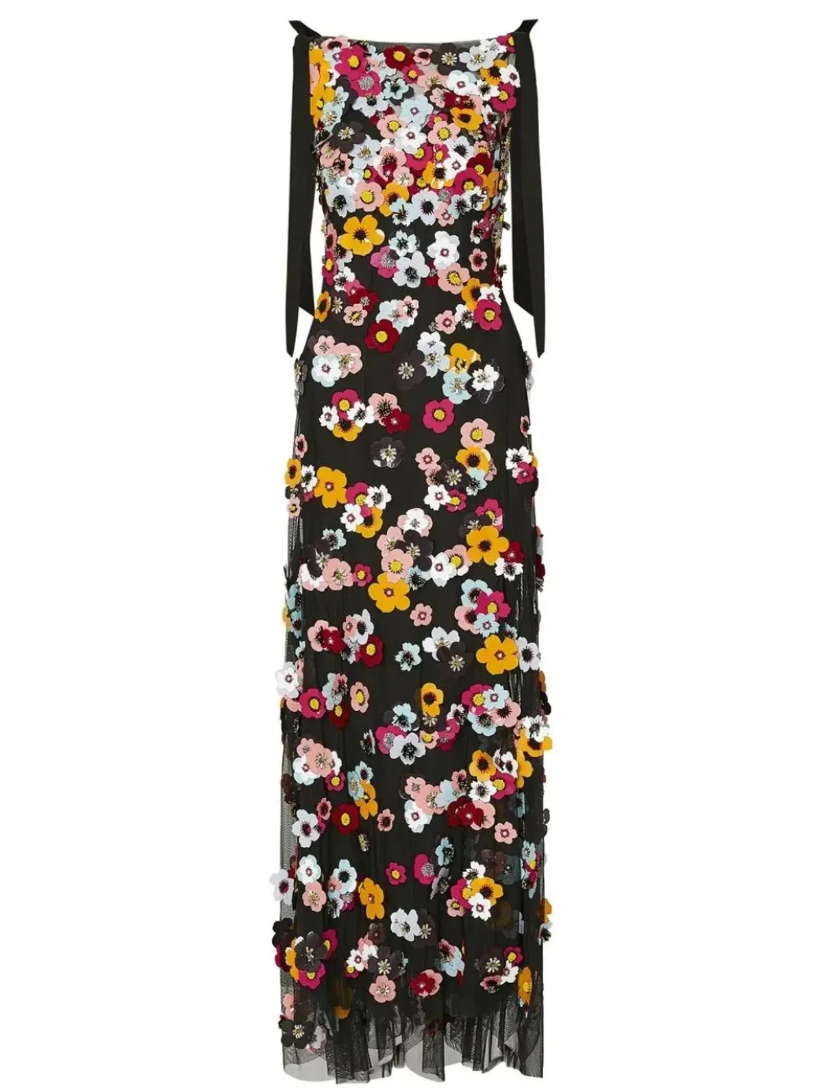 Rachel Gilbert Lolo Applique Floral Gown Size AU18 - Image 4