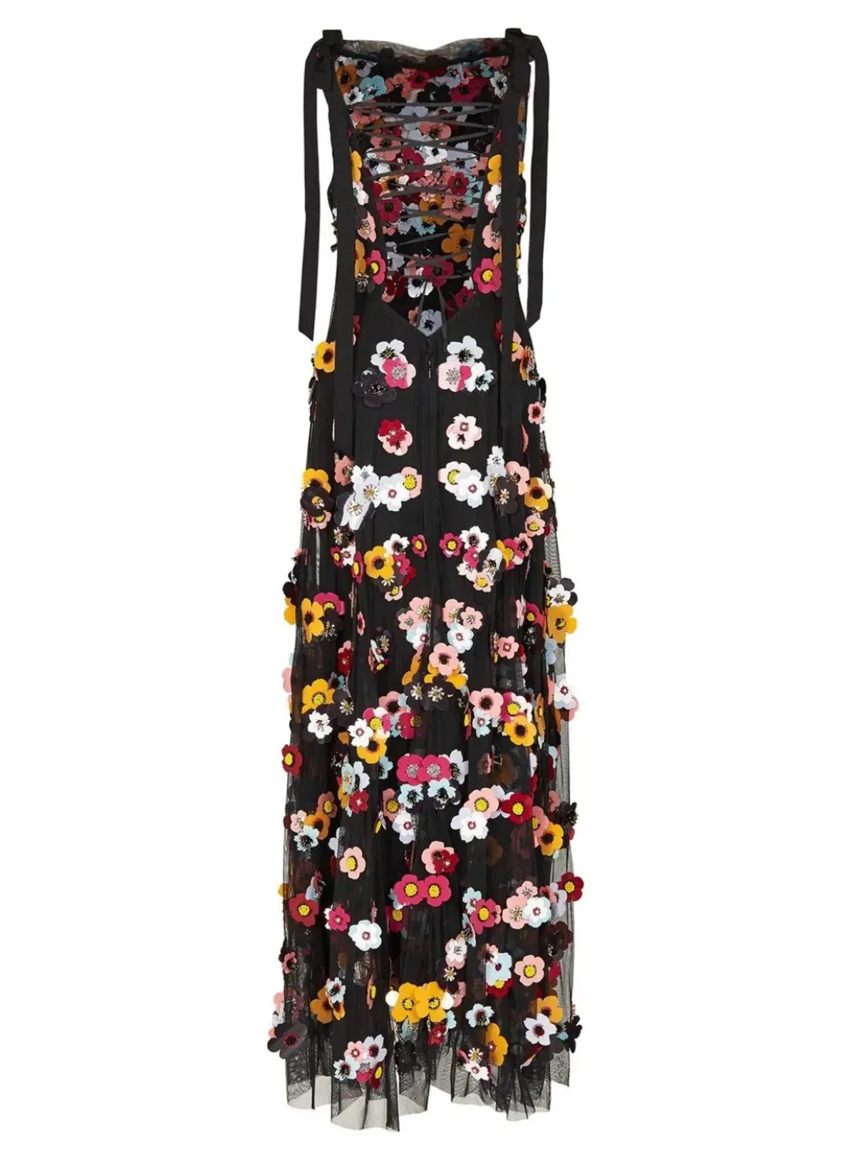 Rachel Gilbert Lolo Applique Floral Gown Size AU18 - Image 5