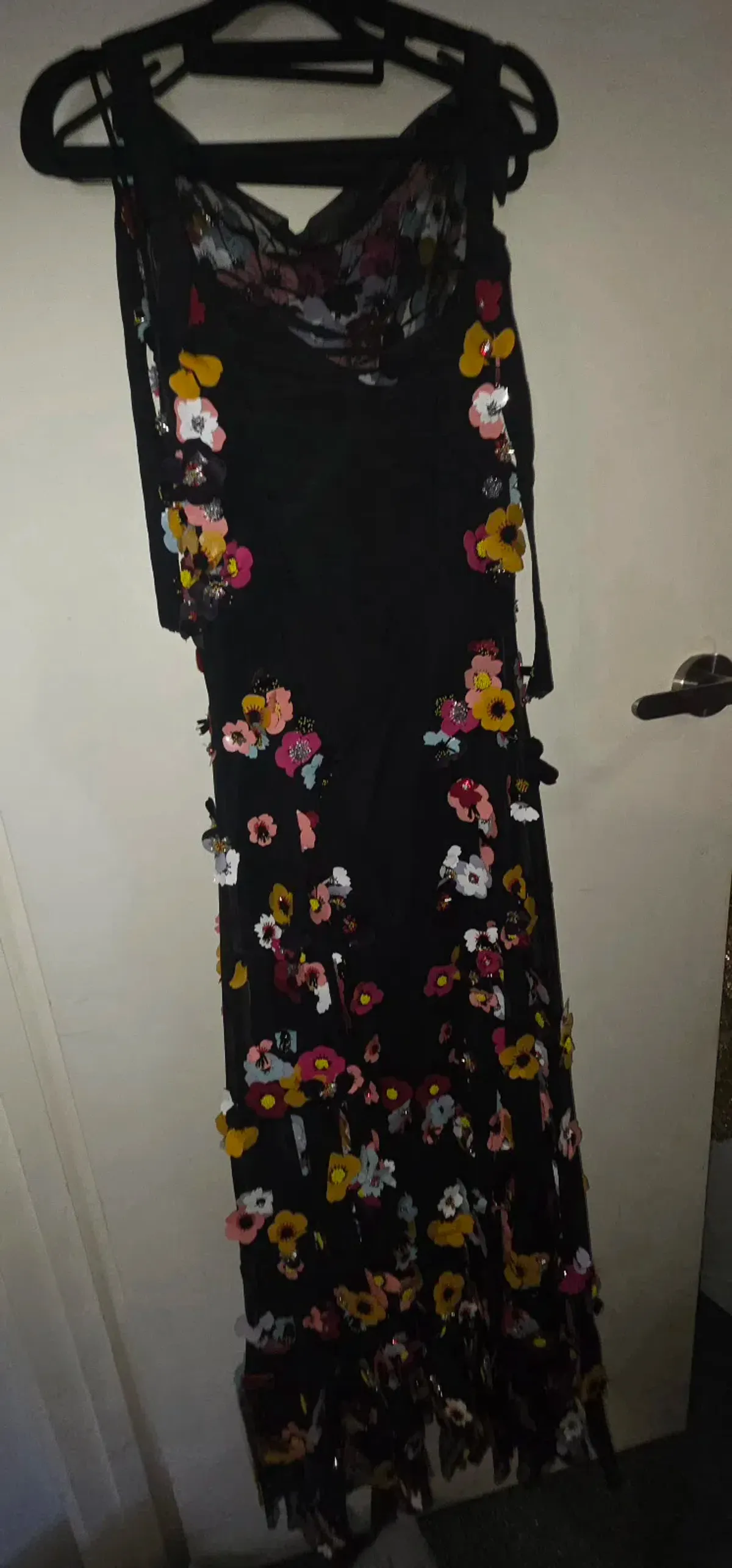 Rachel Gilbert Lolo Applique Floral Gown Size AU18 - Image 7