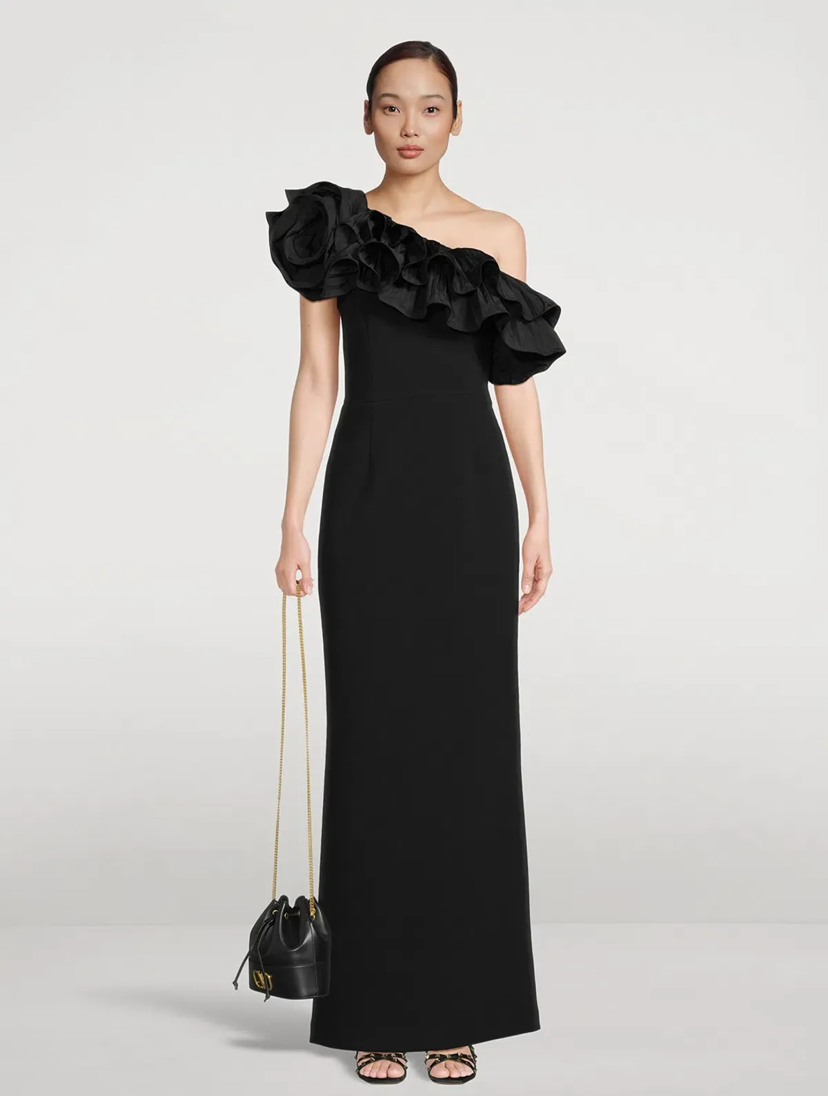 Rebecca Vallance Chloe Gown Black Size 8 - Image 1