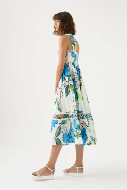 Aje Erika Cut Out Midi Dress in Cool Camellia Size 8 for rent on The Volte - image 3