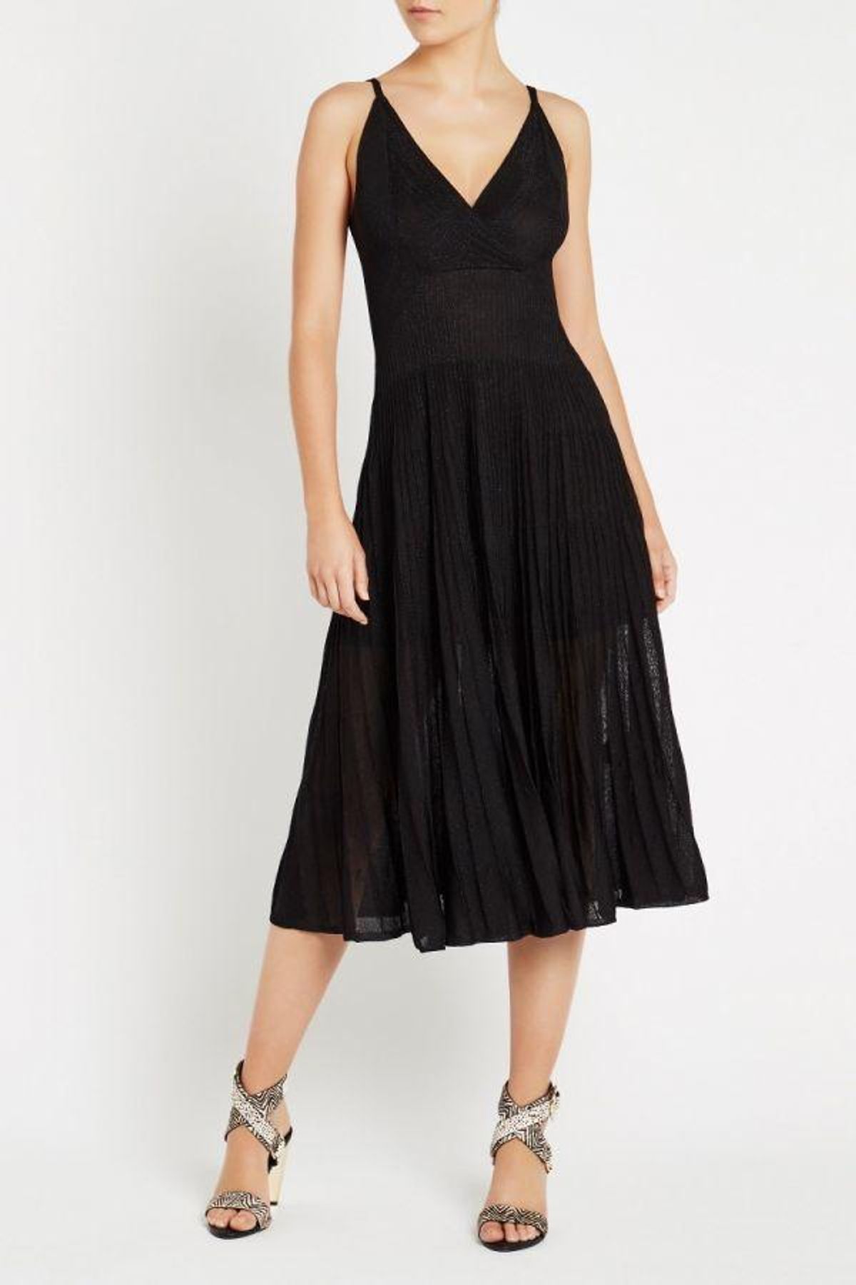 Sass and Bide Almost Famous Knit Midi Dress Black Size 4 - Image 1