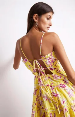 Aje Wildflower Mini Dress Sunshine Size 8 for rent on The Volte - image 2