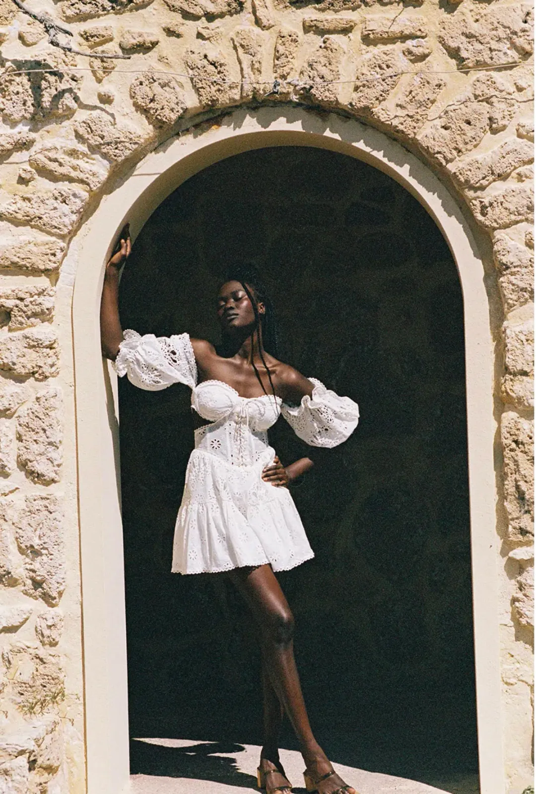 Zaco Saint-Jean Mini Dress White Size XS / AU 6 for rent on The Volte - main image