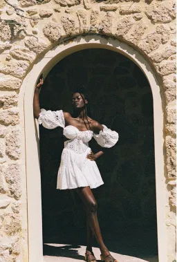 Zaco Saint-Jean Mini Dress White Size XS / AU 6 for rent on The Volte - image 1