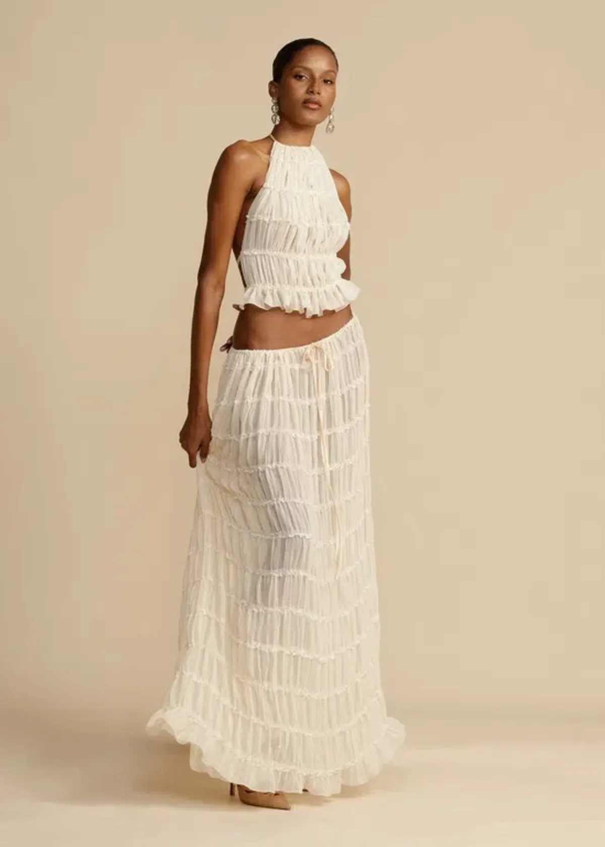 Arcina Ori Juliette Halter and Skirt Set in Size Medium/Au 10 for rent on The Volte - main image
