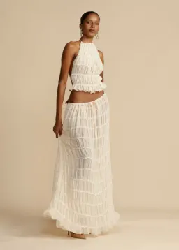 Arcina Ori Juliette Halter and Skirt Set in Size Medium/Au 10 for rent on The Volte - image 1