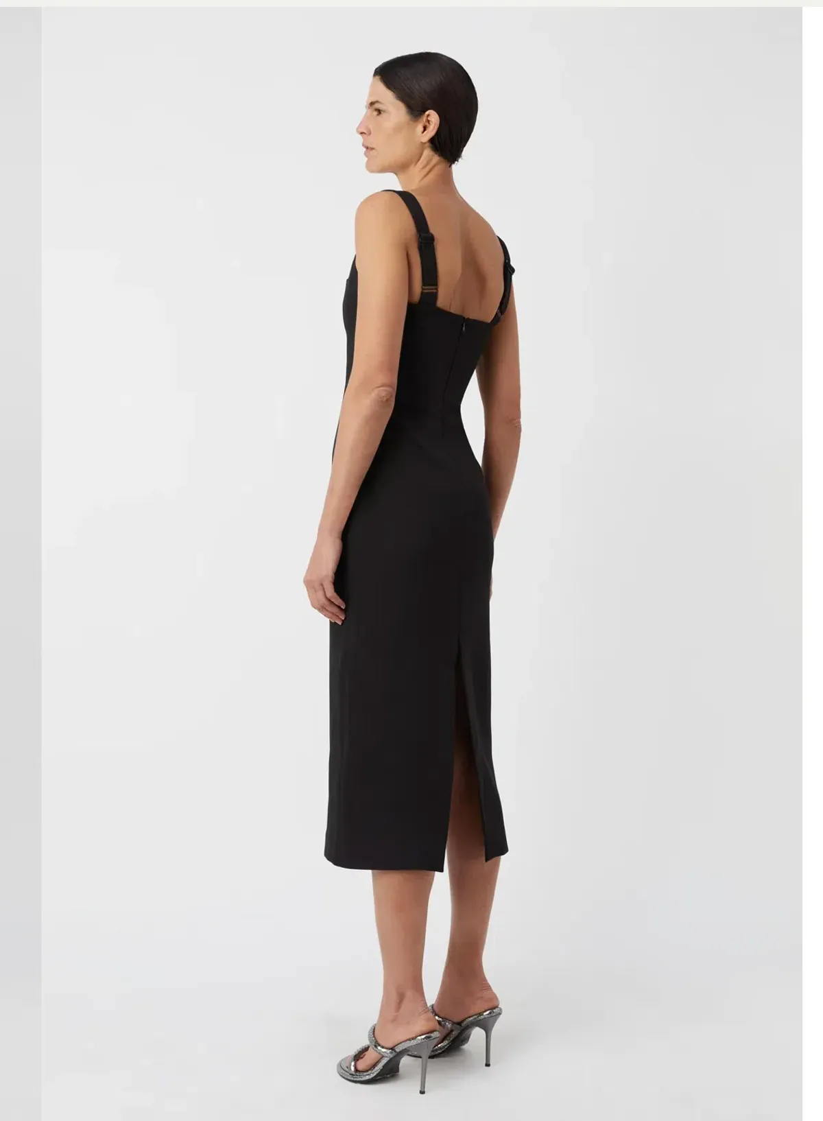 Camilla And Marc Ilona Midi Dress Black Size 12 - Image 2