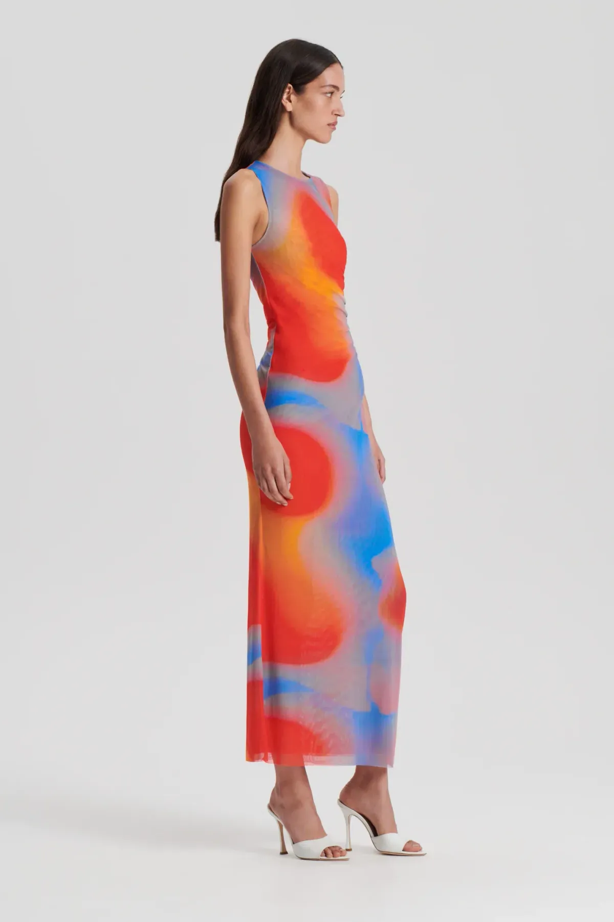 Scanlan Theodore The Italian Watercolour Print Dress Multi Size 6 - Image 6