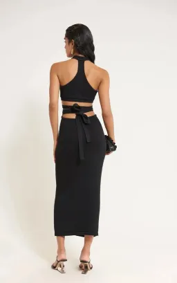 Cult Gaia Aziza Midi Dress Black Size 6 for rent on The Volte - image 3