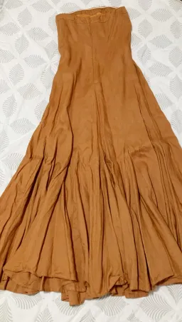 DISSH Rocky Strapless Maxi Dress Tangerine Size 8 for rent on The Volte - image 3