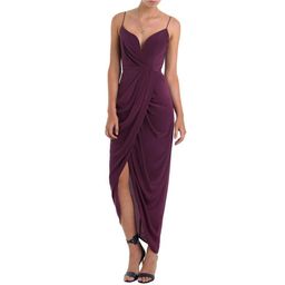 Zimmermann Silk Plunge Long Dress in Plum Size 8 for rent on The Volte - image 1
