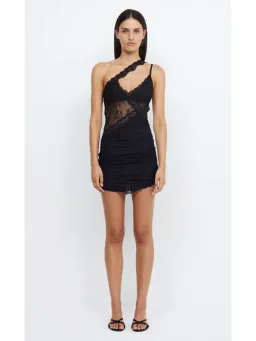 Bec & BridgeRia Asym Mini Dress Black Size AU 6 for rent on The Volte - image 1