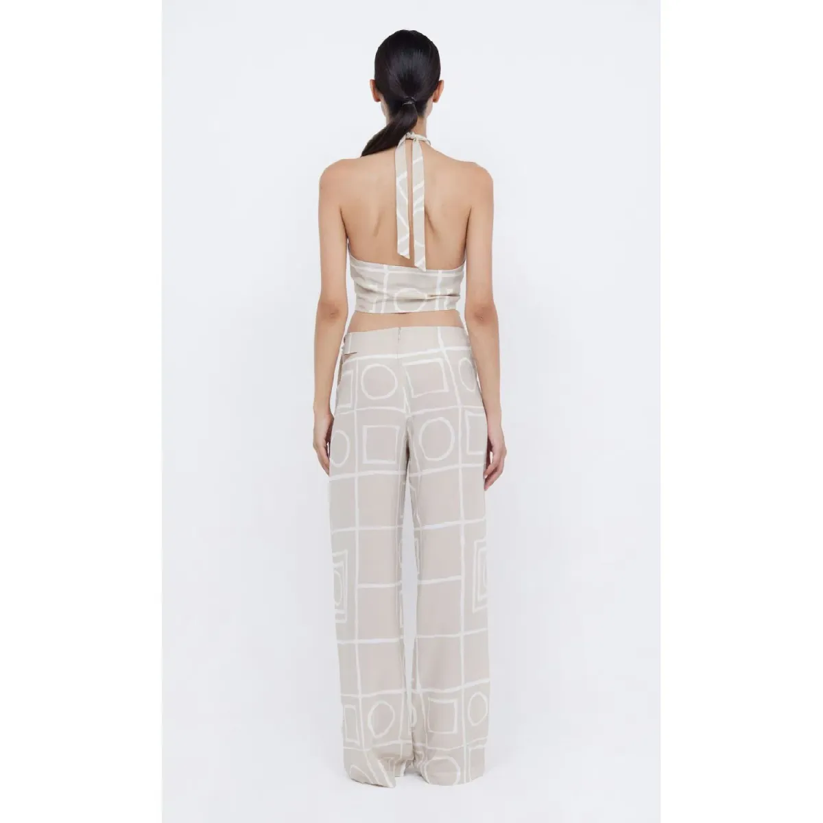 Bec & Bridge Salma Top Size 6 and Pants Size 8 Set in Beige - Image 1