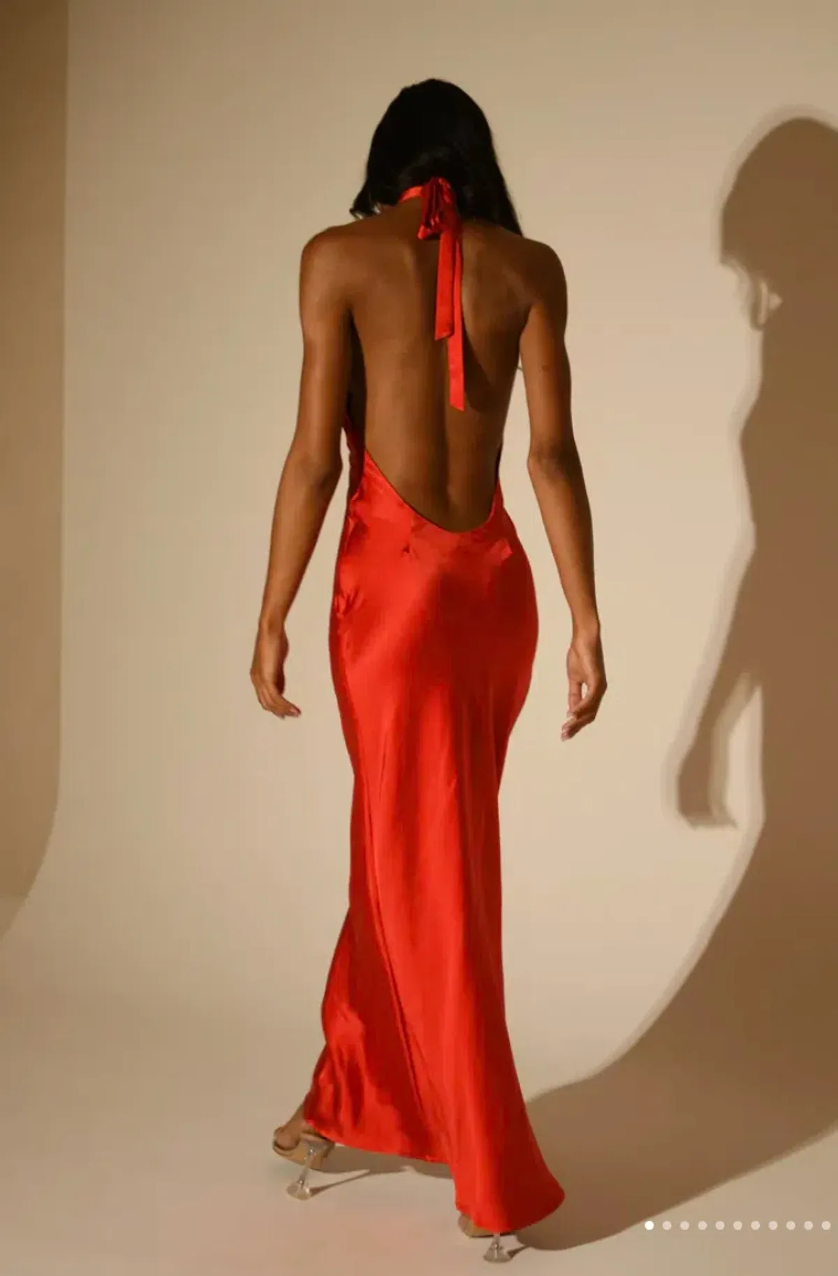 Meshki Marvelle Maxi Dress Orange Size 8 - Image 3