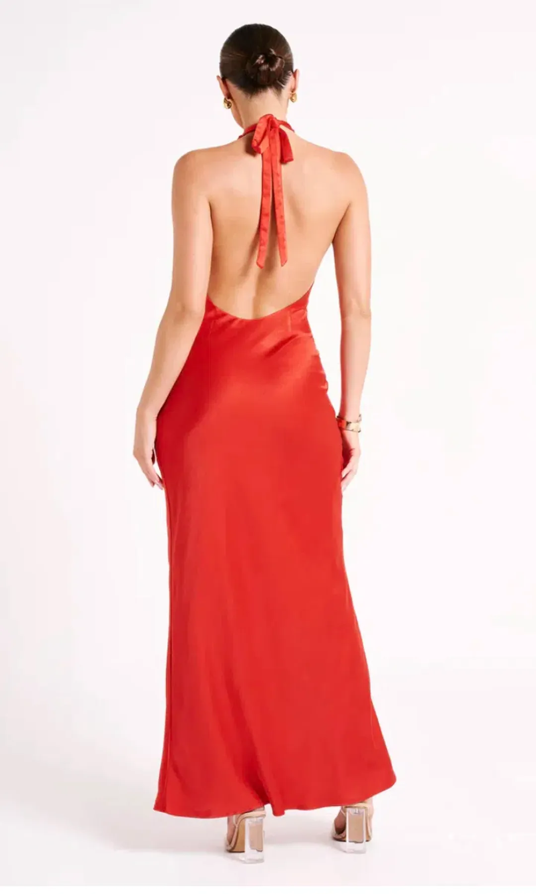 Meshki Marvelle Maxi Dress Orange Size 8 for rent on The Volte - main image