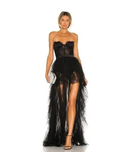 For Love & Lemons Bustier Gown in Black Size M / AU 10 for rent on The Volte - image 3