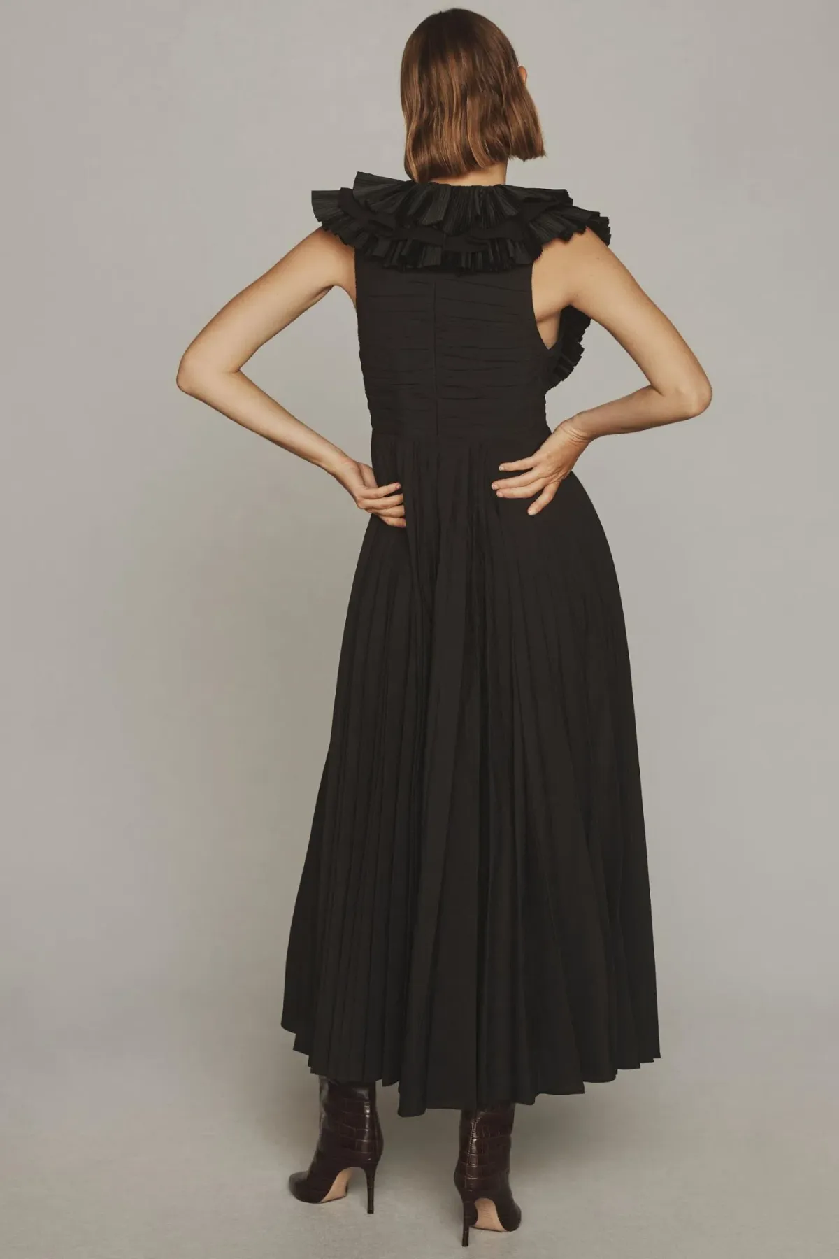 Acler Elsher Maxi Dress Black Size 8 - Image 3