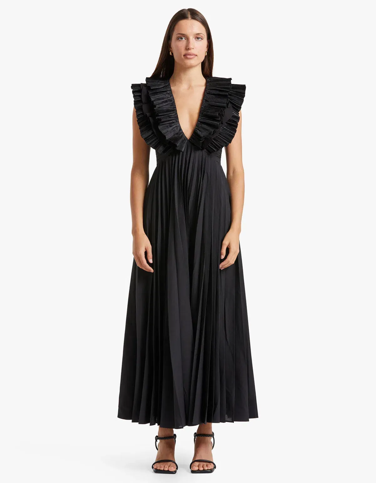 Acler Elsher Maxi Dress Black Size 8 - Image 1