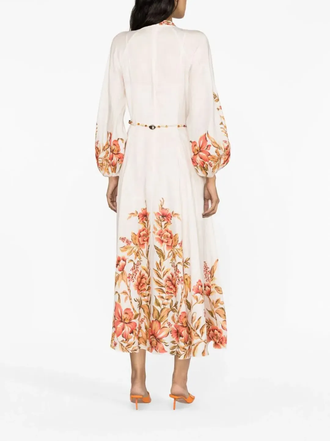 Zimmermann Vacay Billow Floral Midi Dress Floral Size 3 / AU 14 for rent on The Volte - main image