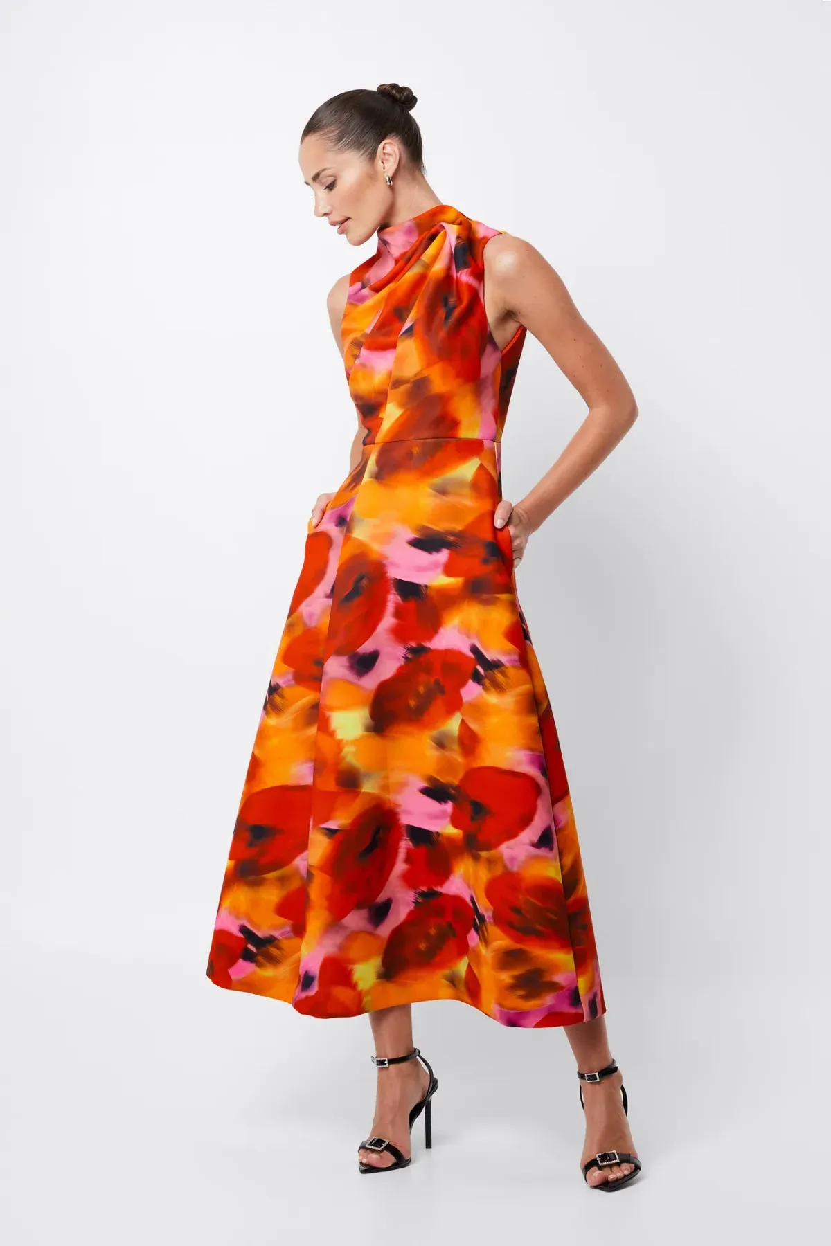 Mossman Allure Maxi Dress Multi Size 10 - Image 2