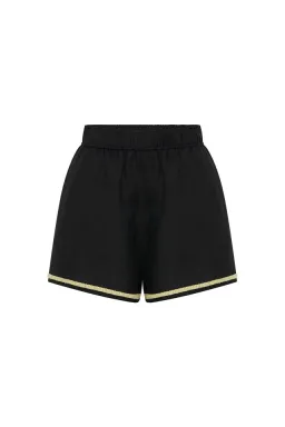 Camilla and Marc Lanza Shirt and Shorts Set Black Size 8 for rent on The Volte - image 5