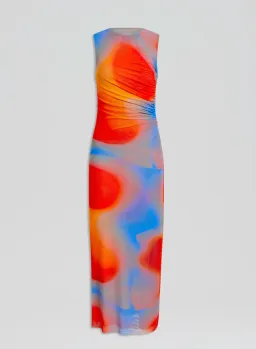 Scanlan Theodore Italian Watercolour Print Dress Multi Size 8 for rent on The Volte - image 4