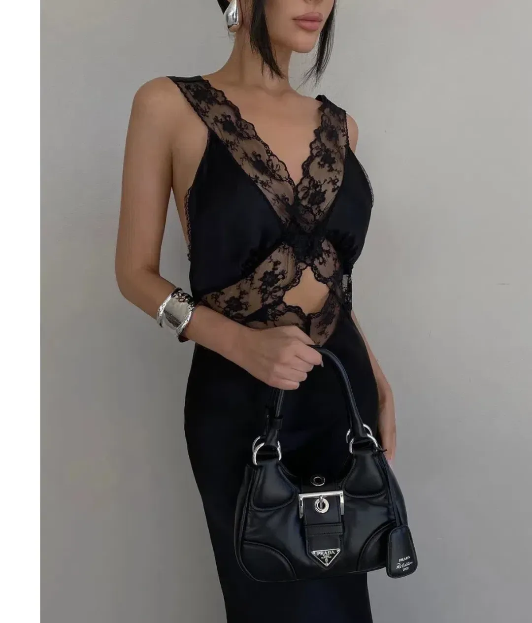Sir the Label Aries Cut Out Gown Black Size 6 for rent on The Volte - main image