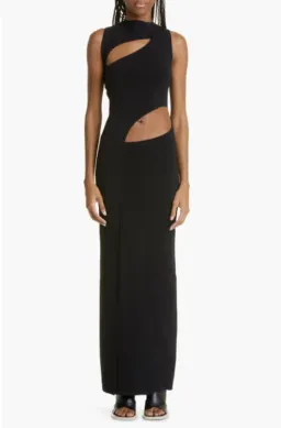 Sir the Label Nadja Cut Out Maxi Dress Black Size AU 6 for rent on The Volte - image 2