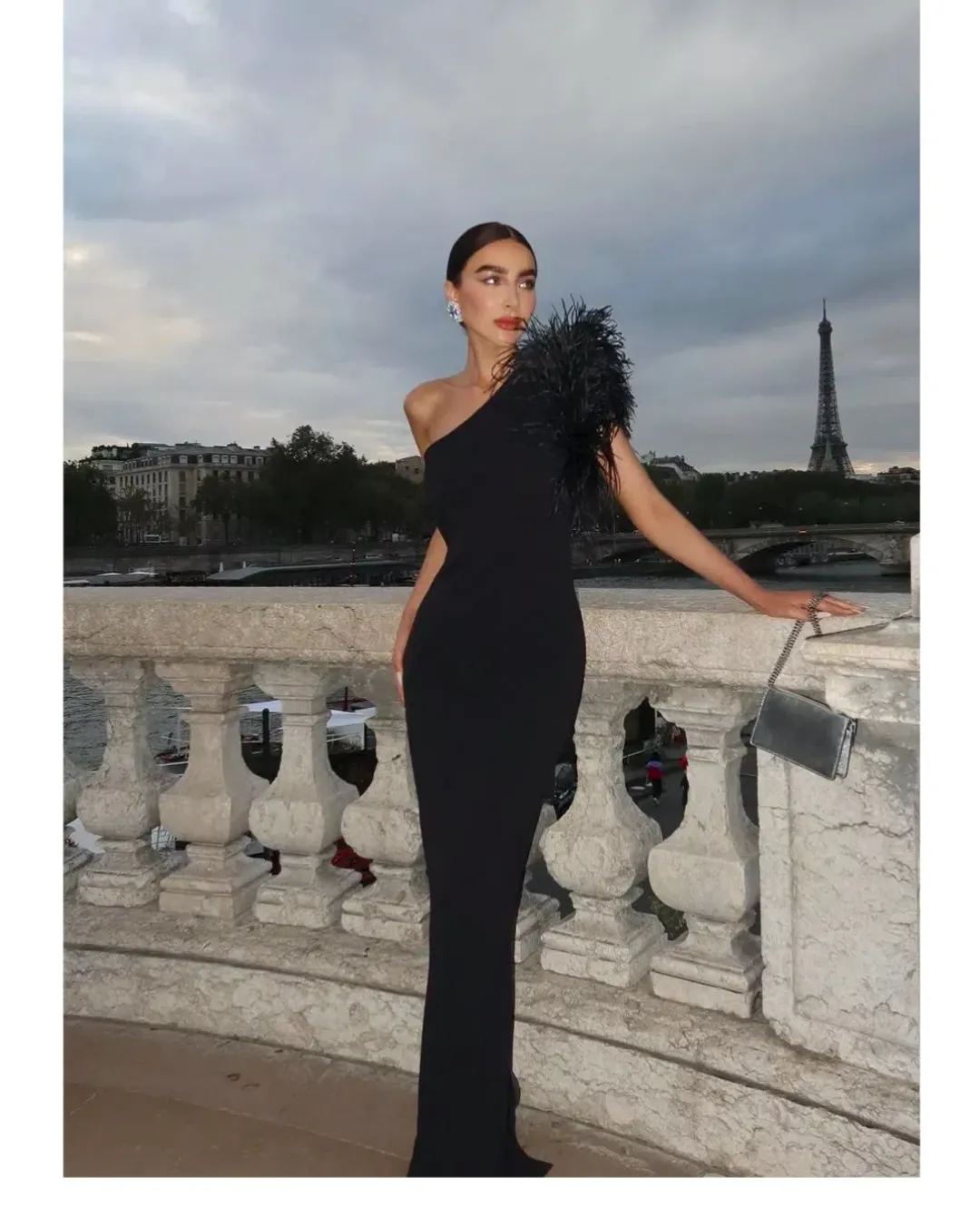 Rachel Gilbert Elcie Gown Black Size 8 for rent on The Volte - main image